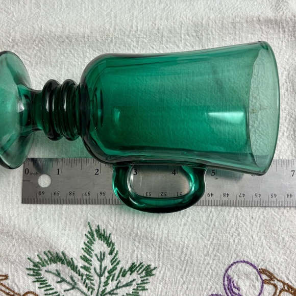 Set of 5 Libbey footed pedestal Juniper green Irish coffee mugs - Picture 5 of 7